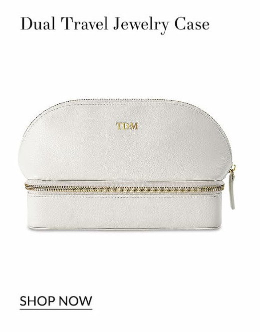 Dual travel jewelry case