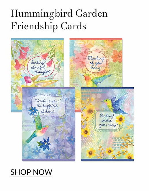Hummingbird garden frienship cards