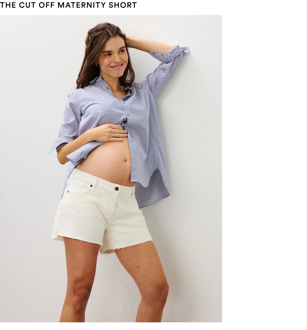 The Cut Off Maternity Short