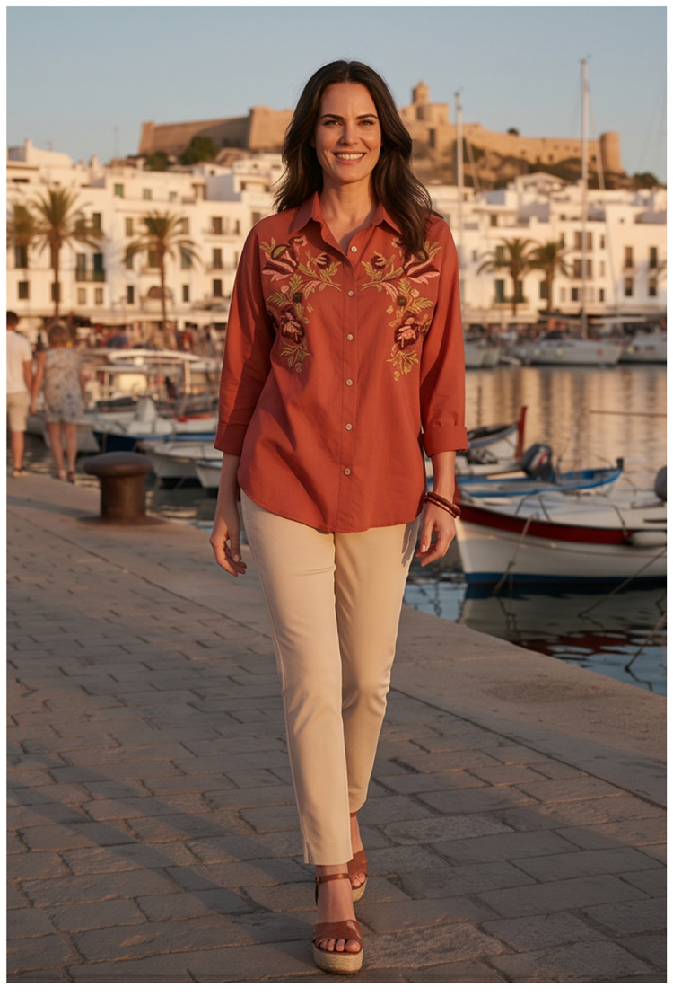 Blouse Conga Rust red