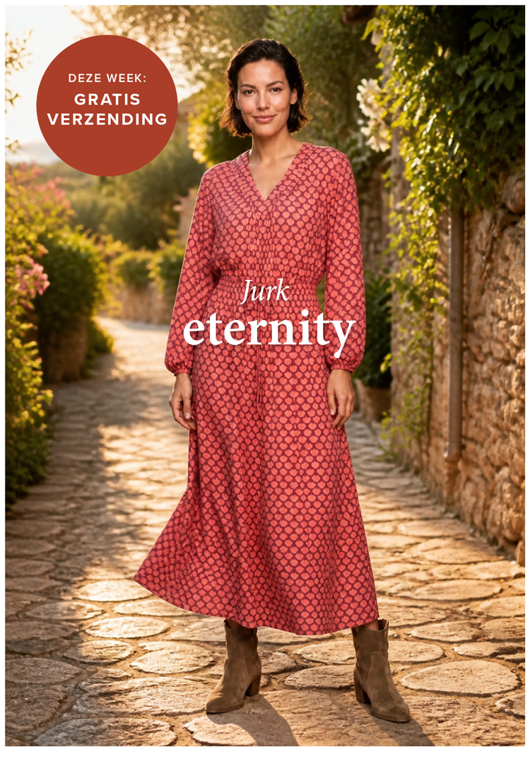 Dress Eternity Red Lotus print