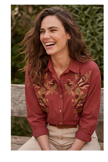 Blouse Conga Rust red