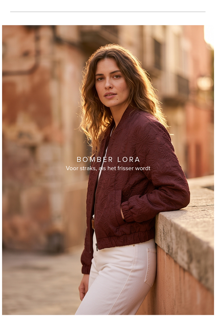 Jacquard bomber Lora Brown Flower jacquard