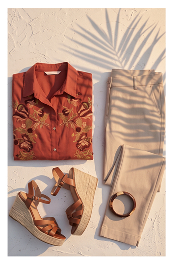 Blouse Conga Rust red