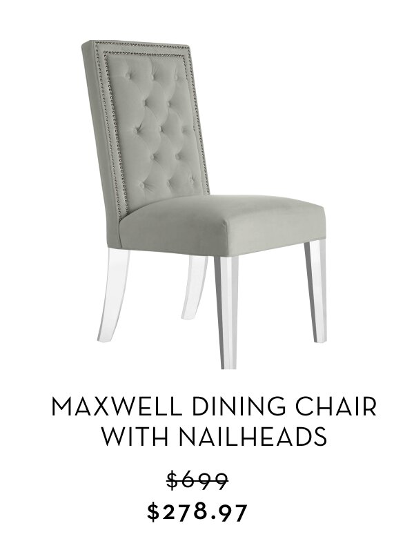 Maxwell Dining Chair With Nailheads