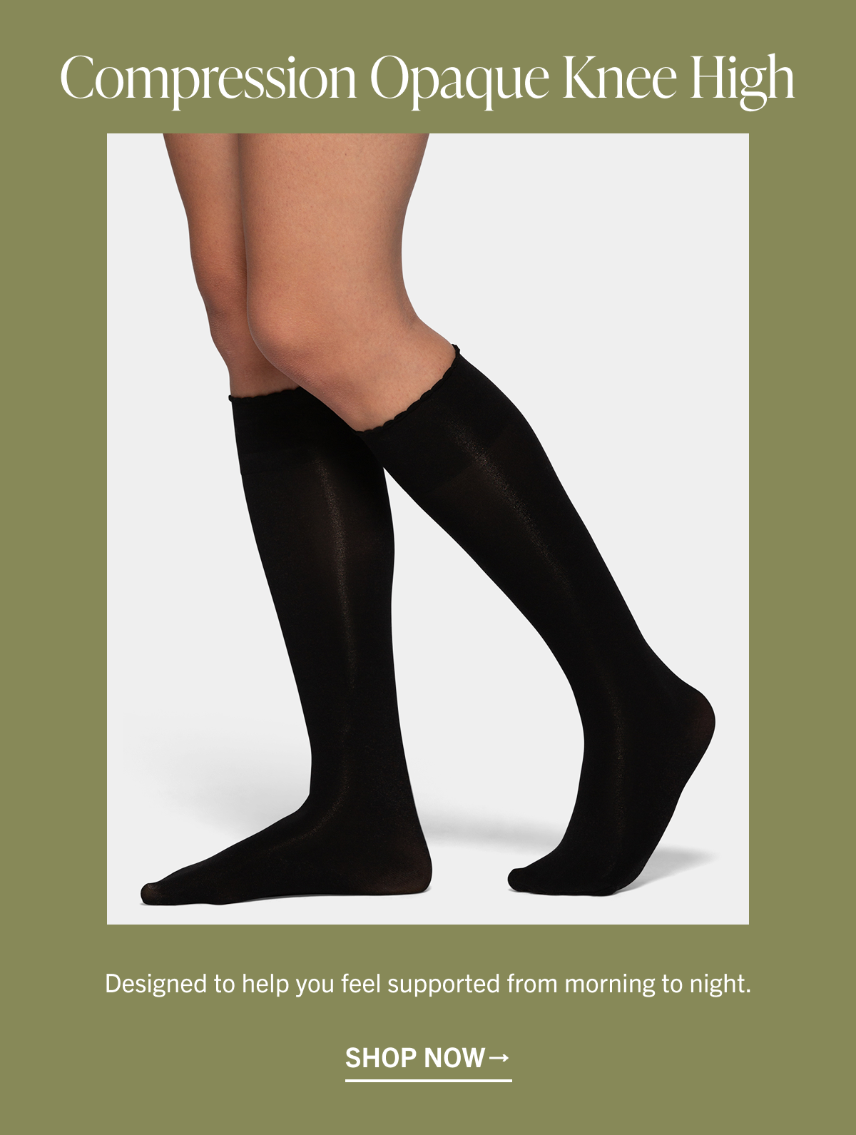 Compression Opaque Knee High