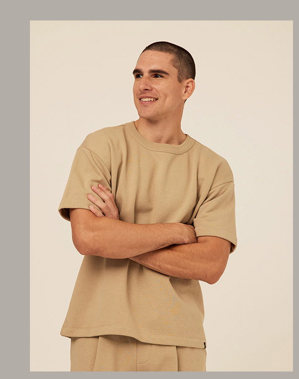 Maxwell Cotton Blend Terry Relaxed Tee