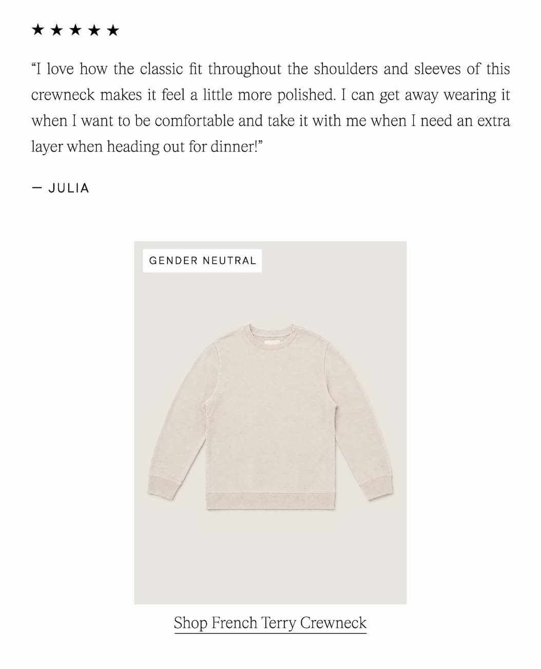 Shop Ecologyst The Organic French Terry Crewneck