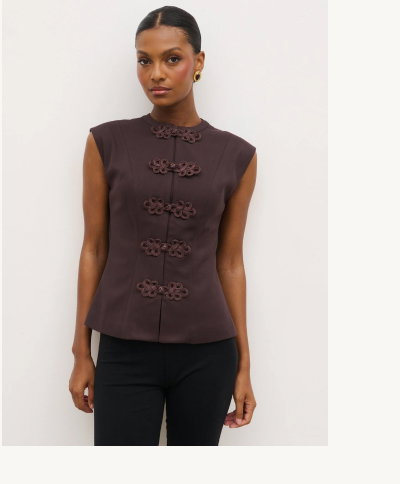 Hollyn Sleeveless Waistcoat