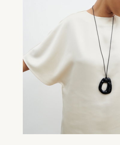 Breya Boxy Satin T-shirt