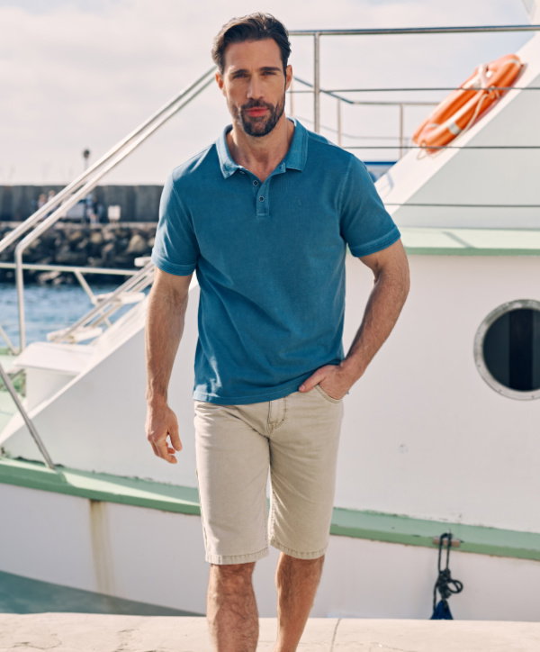 Feintwill-Shorts mit Workerdetails