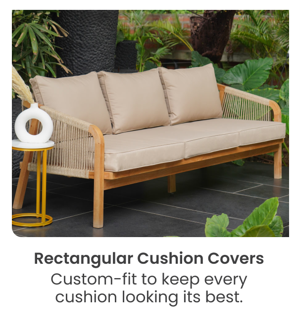 Rectangle cushion covers