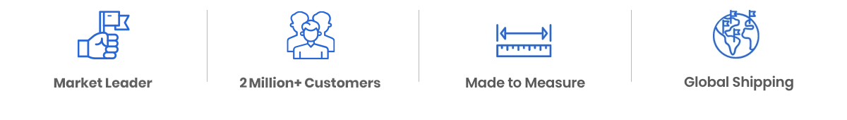 Market Leader | 1 Million+ Customers | Made to Measure | Global Shipping
