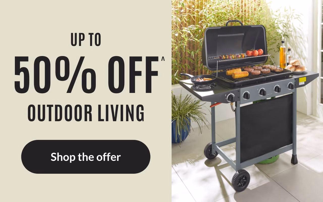 Up to 50% off^ outdoor living