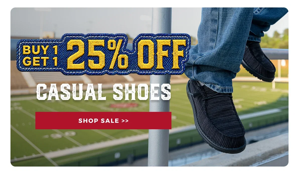 BUY 1 GET 1 25% OFF CASUAL SHOES
