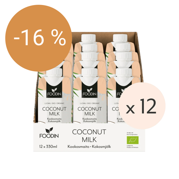 Image of Kookosmaito, luomu 330ml x 12-pack