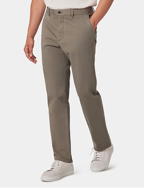 Slim Fit Dusty Olive Garment-Dyed Chinos