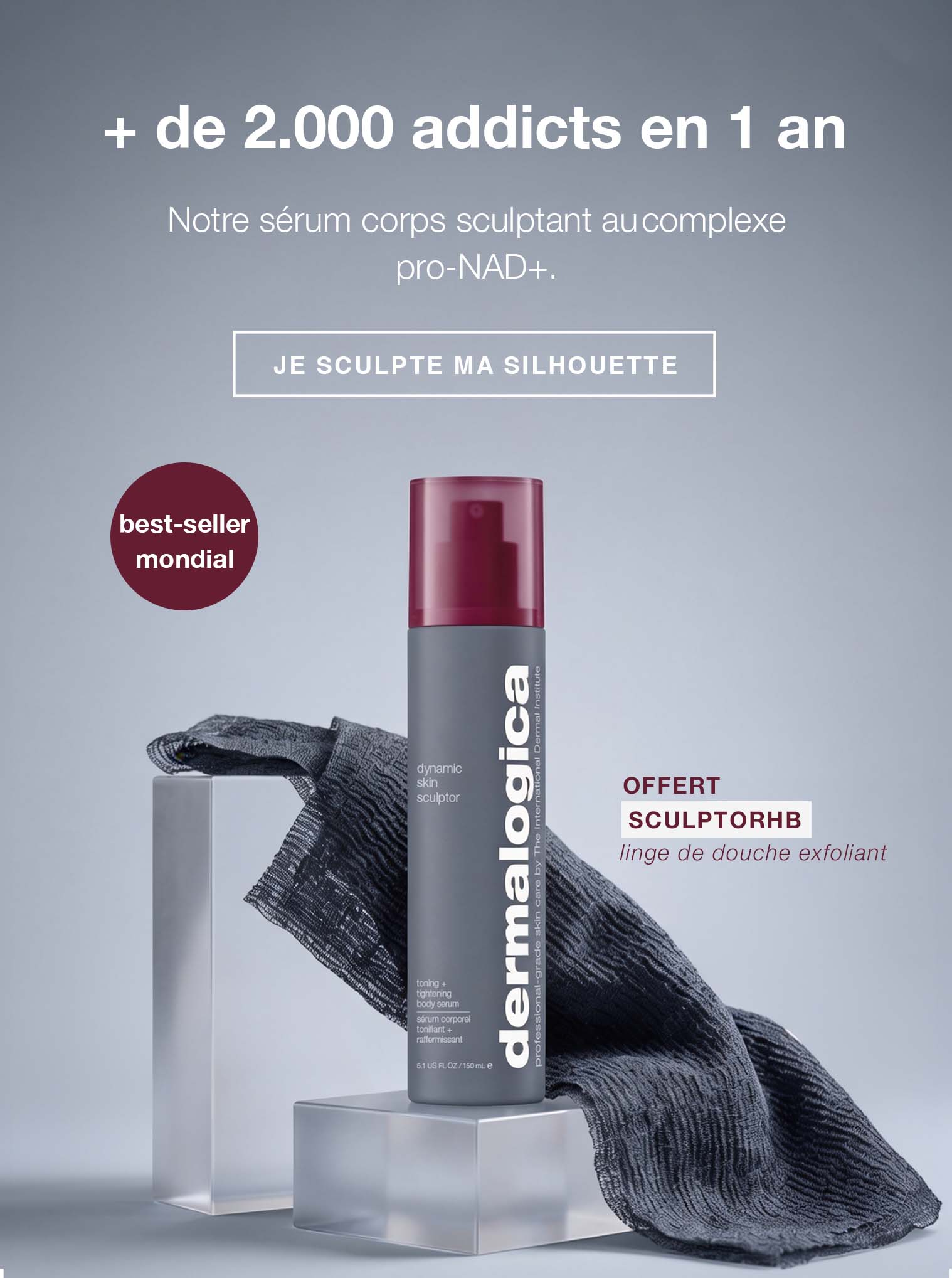 + de 2.000 addicts en 1 an - Sérum corps sculptant