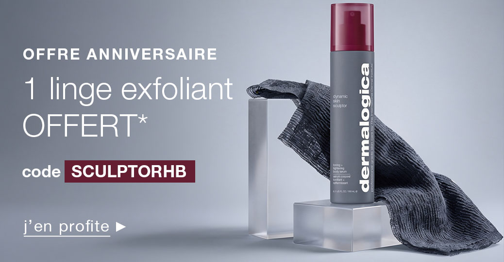 1 linge exfoliant offert* avec SCULPTORHB pour l'achat d'un dynamic skin sculptor