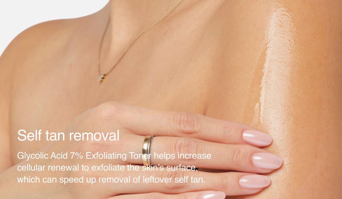 Self tan removal
