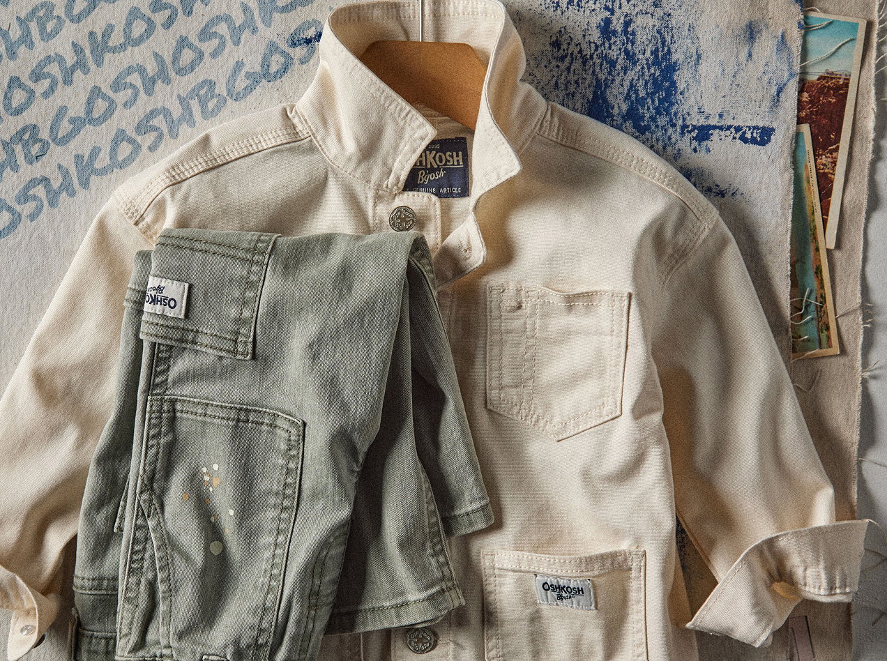 Up To 50% Off* Oshkosh Styles | Fresh looks incoming for the next class of icons. Save big & prep for back-to-school with up to 50% off* OshKosh B’gosh. | Shop Now