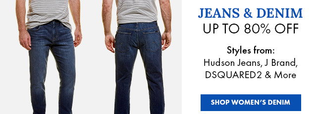 Up to 80% Off Women's Denim