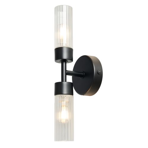 Kier Bathroom Wall Light, Black