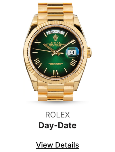 Pre-Owned Rolex Day-Date 36 Ref 128238 Green Dial