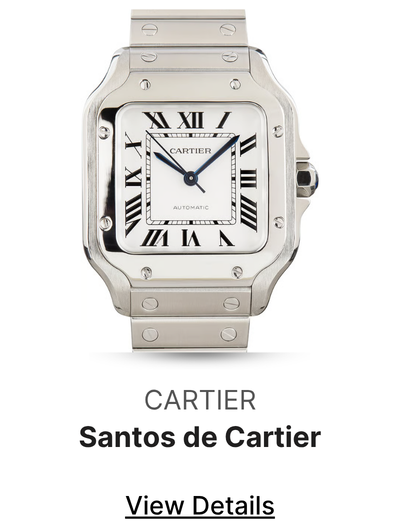 Used Santos de Cartier Ref WSSA0029 Stainless Steel Medium Model
