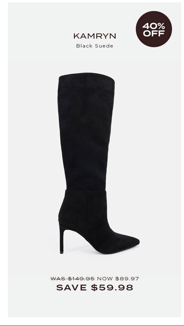 Kamryn Black Suede
