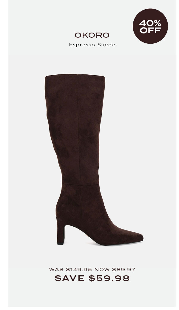 Okoro Espresso Suede