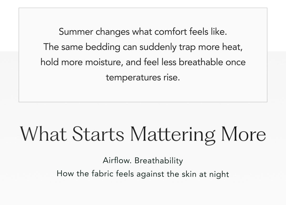 What Starts Mattering More
