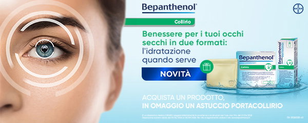 Bepanthenol Collirio: acquista 1 prodotto e in omaggio un astuccio portacollirio