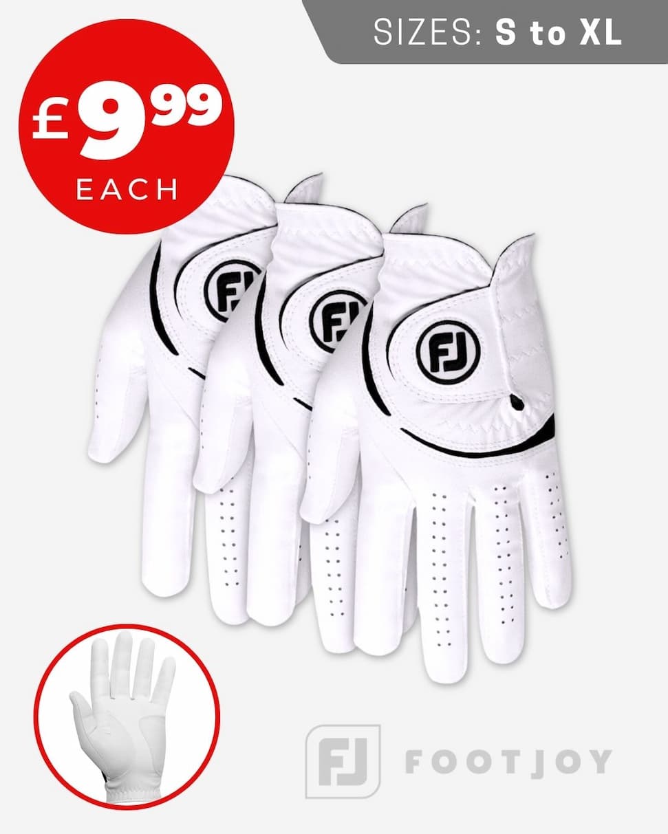 FootJoy Mens 2026 Weathersof Left Hand 3-Pack Performance Golf Glove