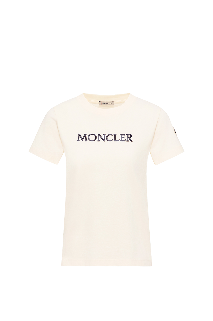 Embroidered Tonal Logo Cotton T-Shirt