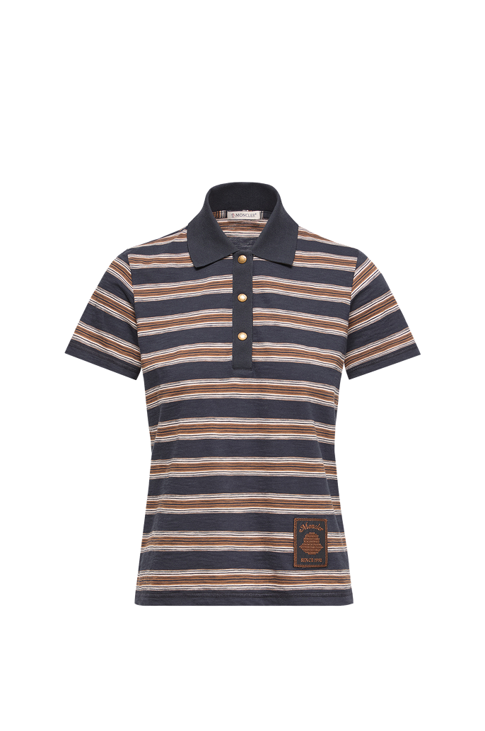 Striped Cotton Polo Shirt