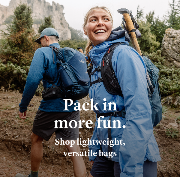  Pack in more fun.  Shop lightweight, versatile bags