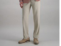 Man poses in a Haggar outfit