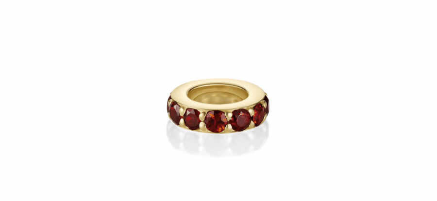 GIF of each rondelle with varying birthstones