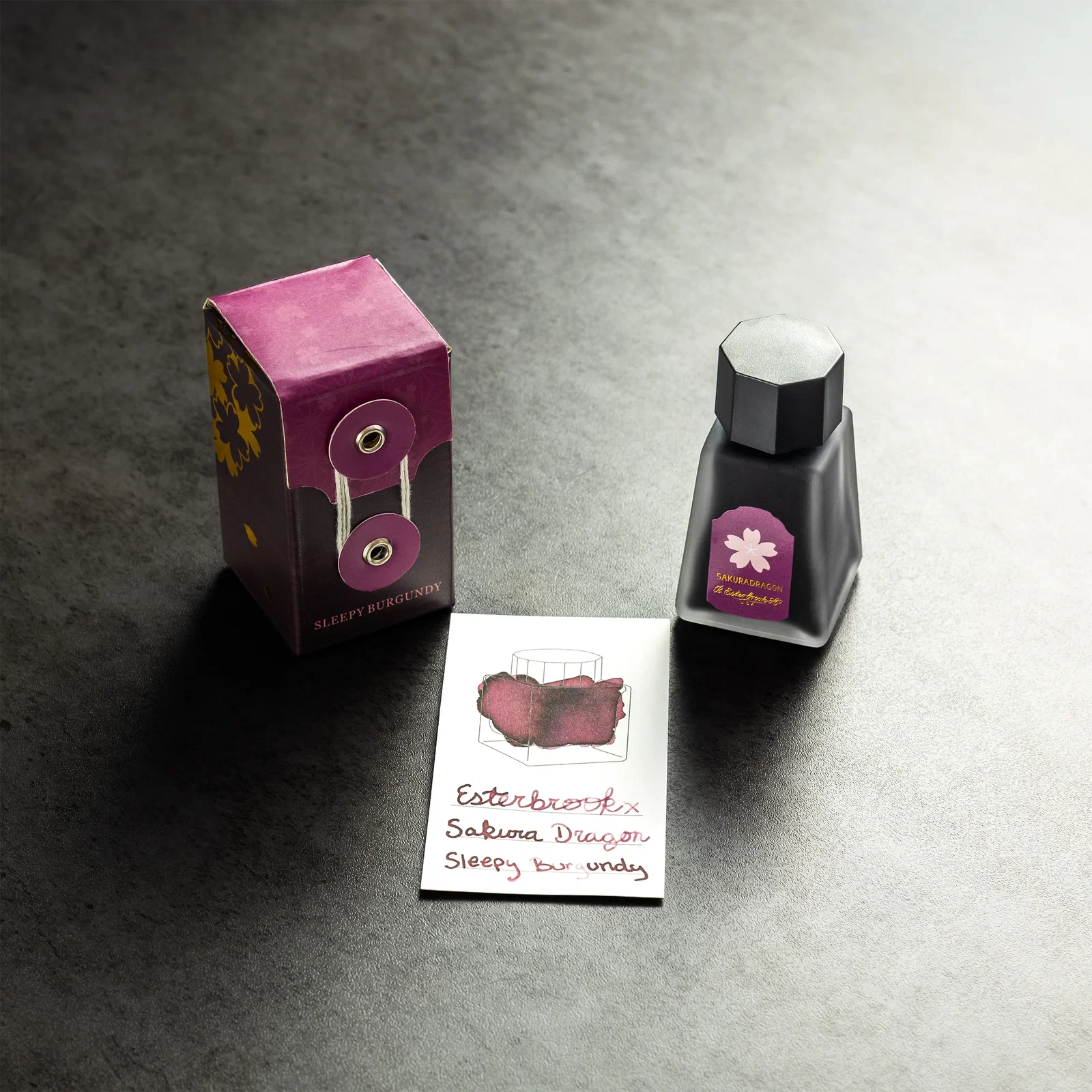 Image of Esterbrook x Sakura Dragon Ink Bottle - Sleepy Burgundy - 30ml