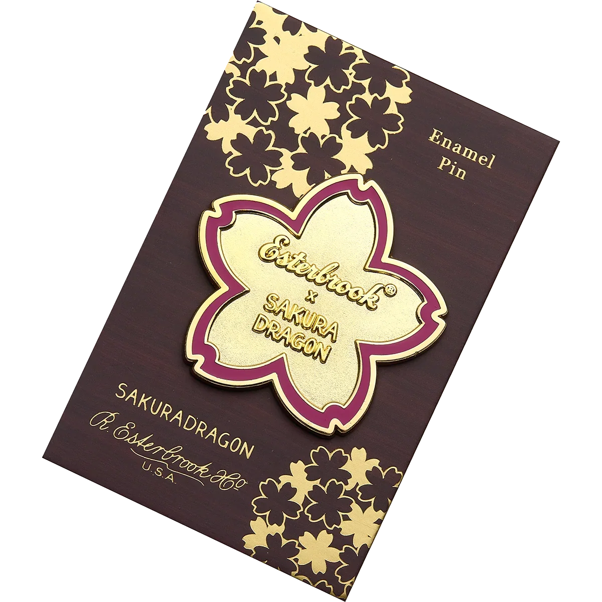 Image of Esterbrook x Sakura Dragon Lapel Pin - Sakura Street Flower