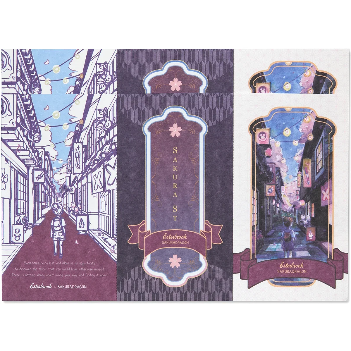 Image of Esterbrook x Sakura Dragon Blotter Paper - Sakura Street