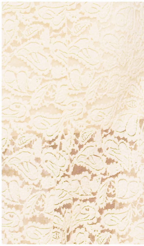 Cream Cotton Lace Maxi Skirt