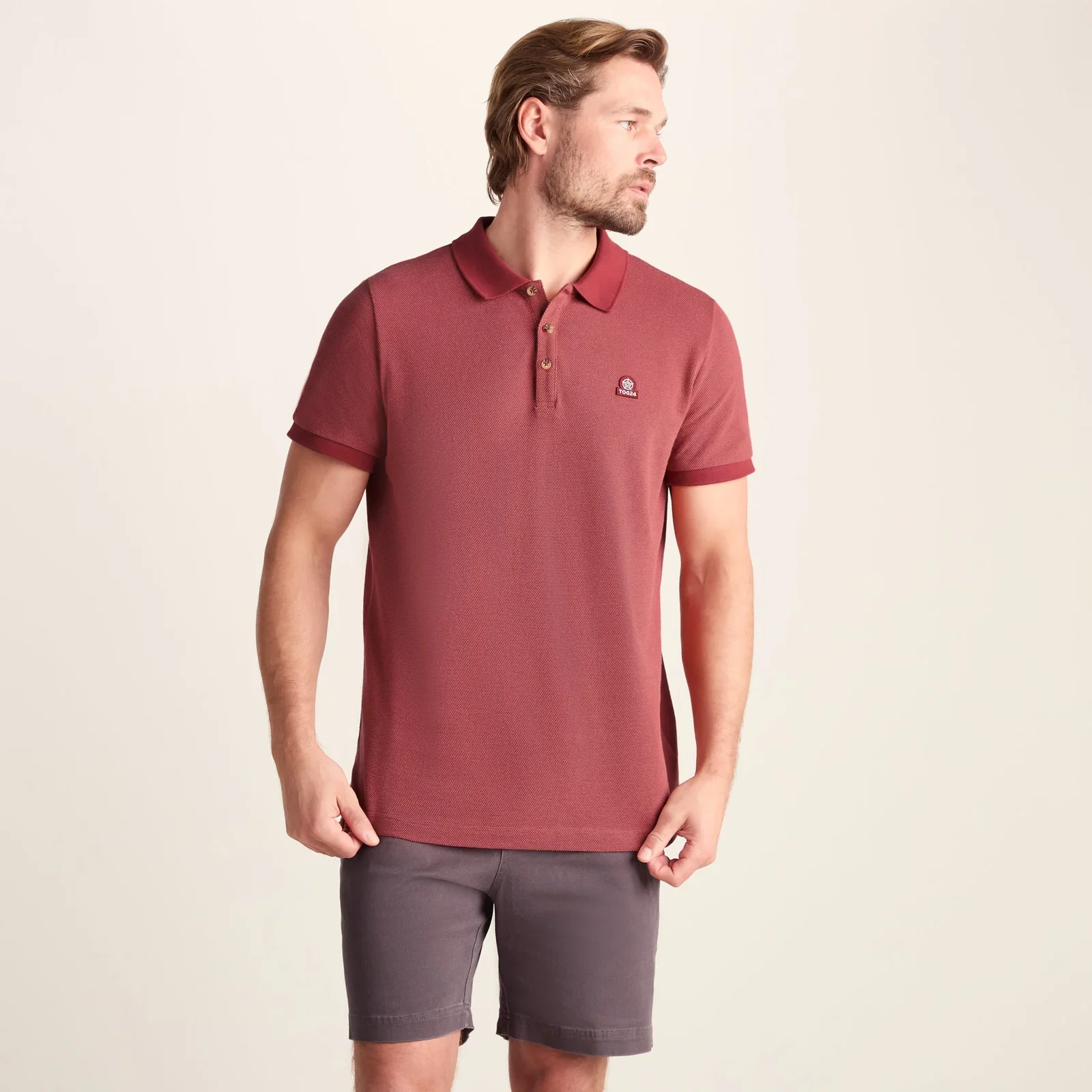 Whitley Mens 100% Cotton Polo Shirt - Redwood