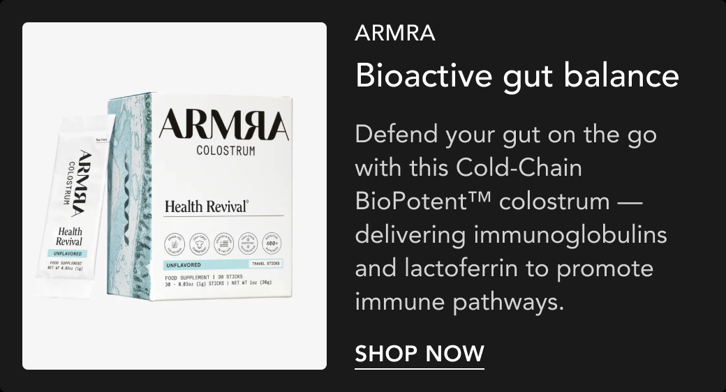 ARMRA Health Revival Travel Sticks — Bioactive gut balance. Shop now