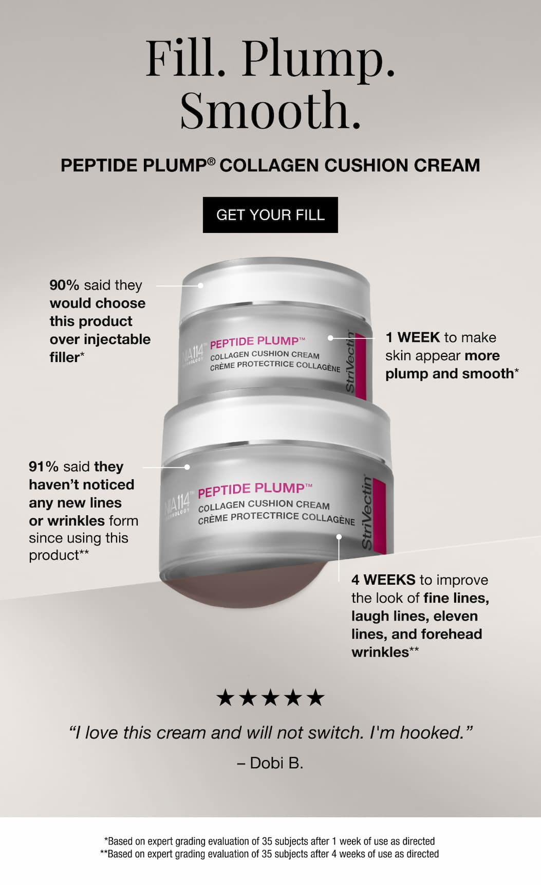 Fill, Plump and Smooth with StriVectin Peptide Plump Collagen Cushion Cream