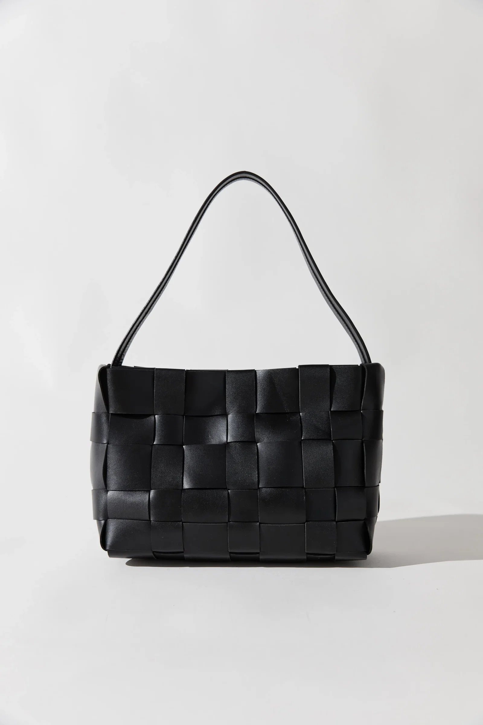 Image of Woven Mini Tote - Black