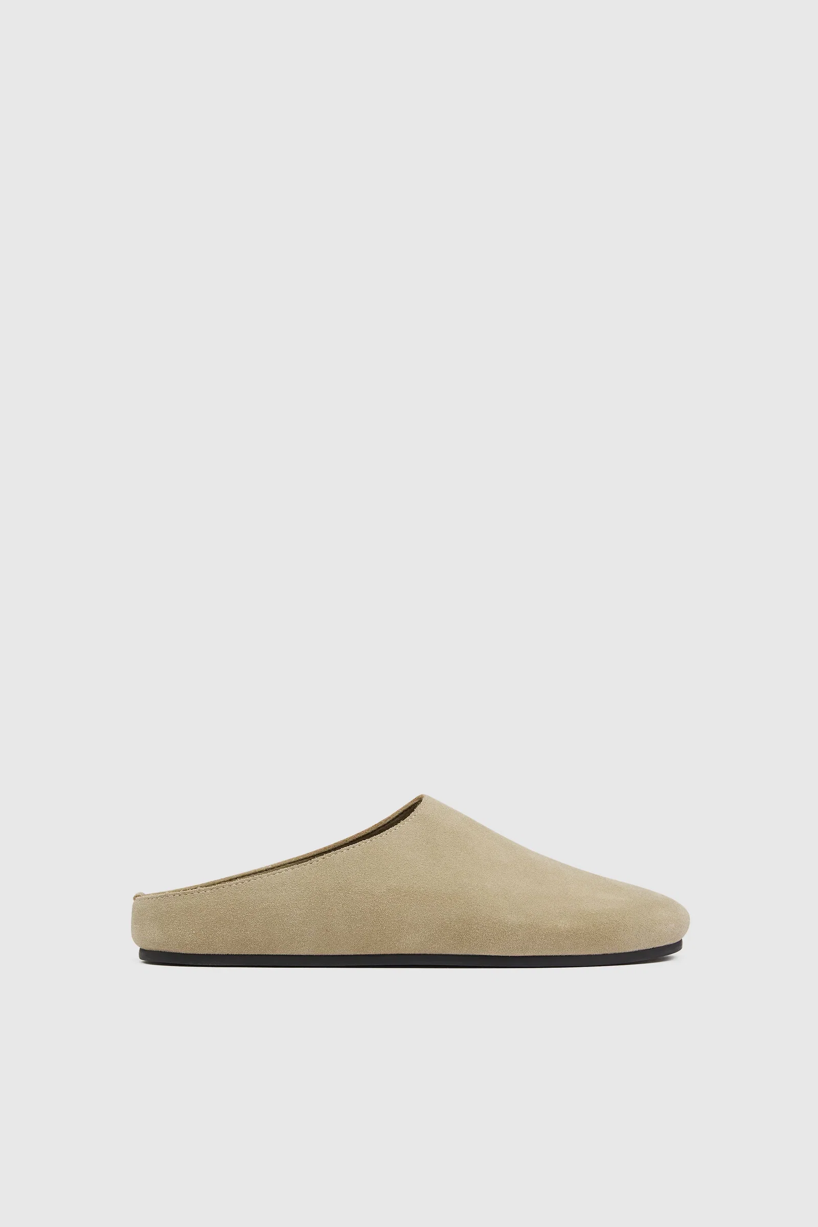 Image of Suede Mule - Rock