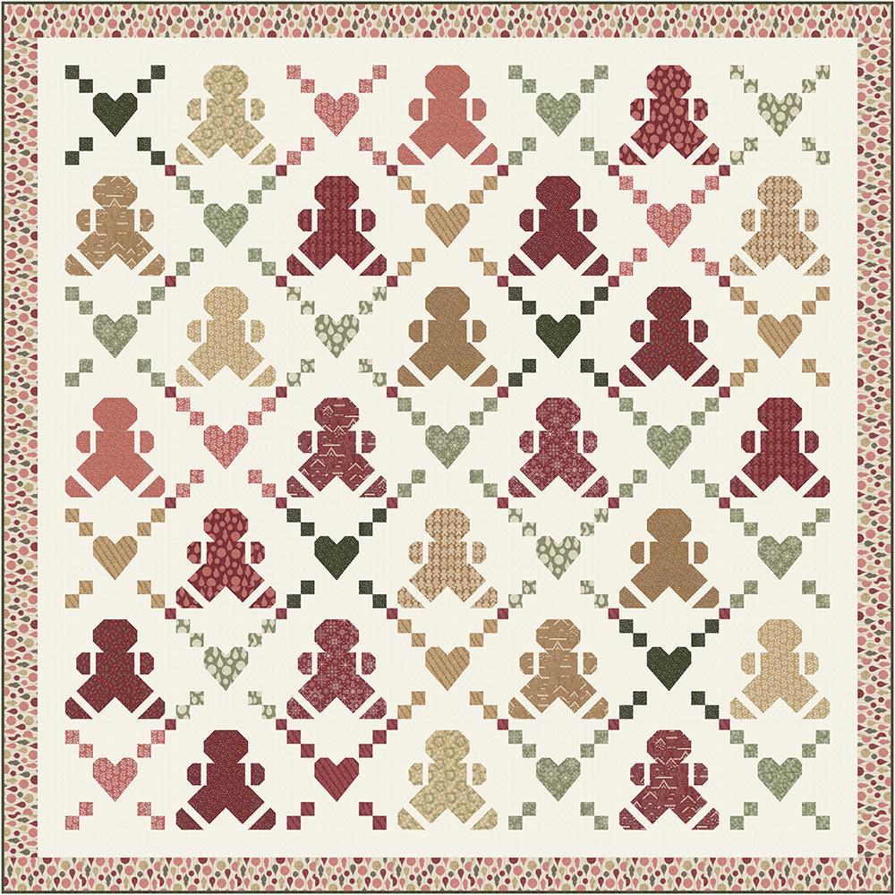Image of You Can't Catch Me - Wendy Sheppard - Gingerbread Lane by Kiley's Quilt Room - Moda Fabrics - Quilt Kit