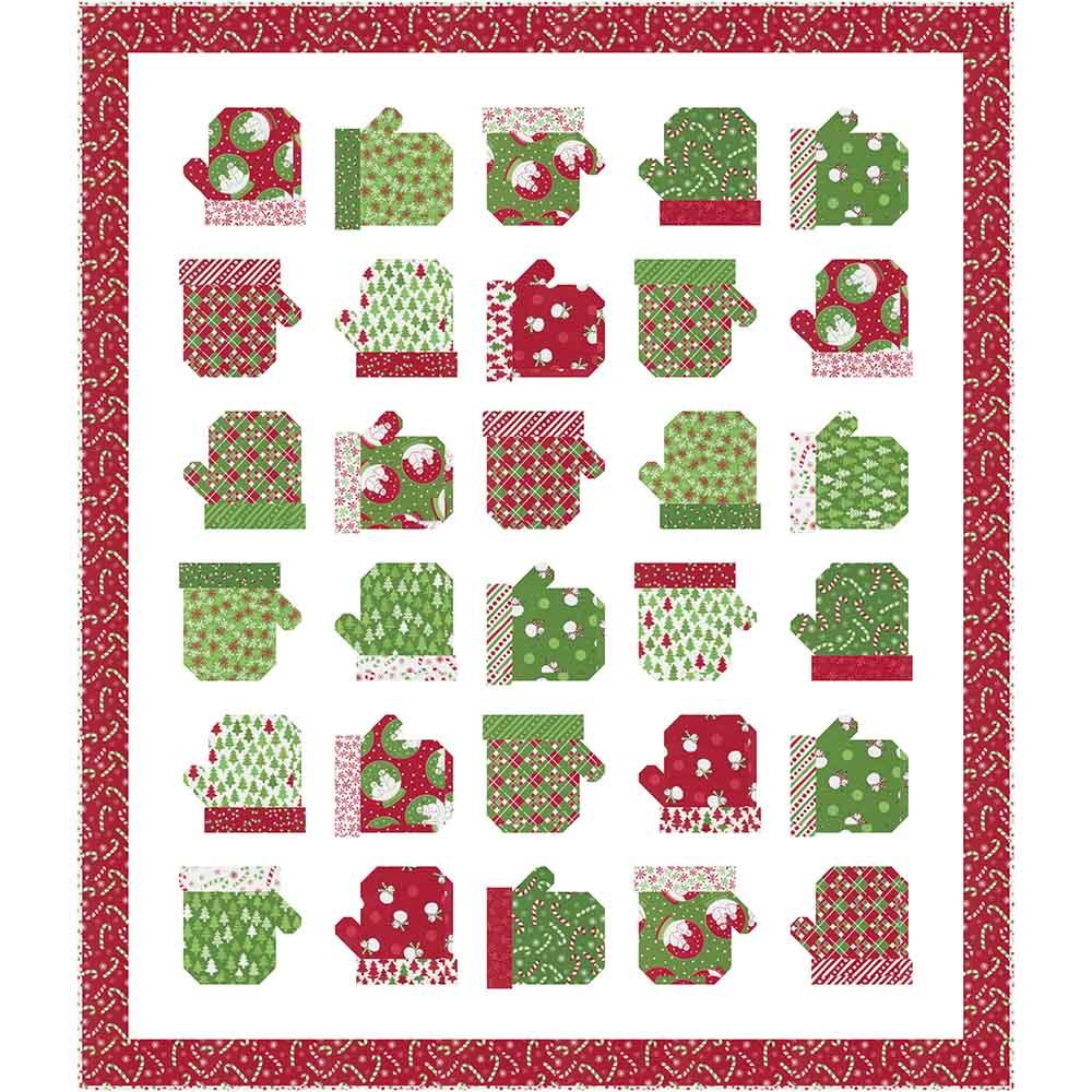 Image of Mitten Smitten - Wendy Sheppard - Snow Time by Me and My Sister Designs - Moda Fabrics - Quilt Kit